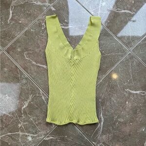 Women's Ribbed Knit Top - Green